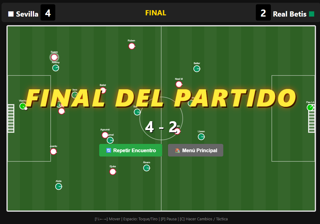 Jugar al Simulador Táctico de Fútbol